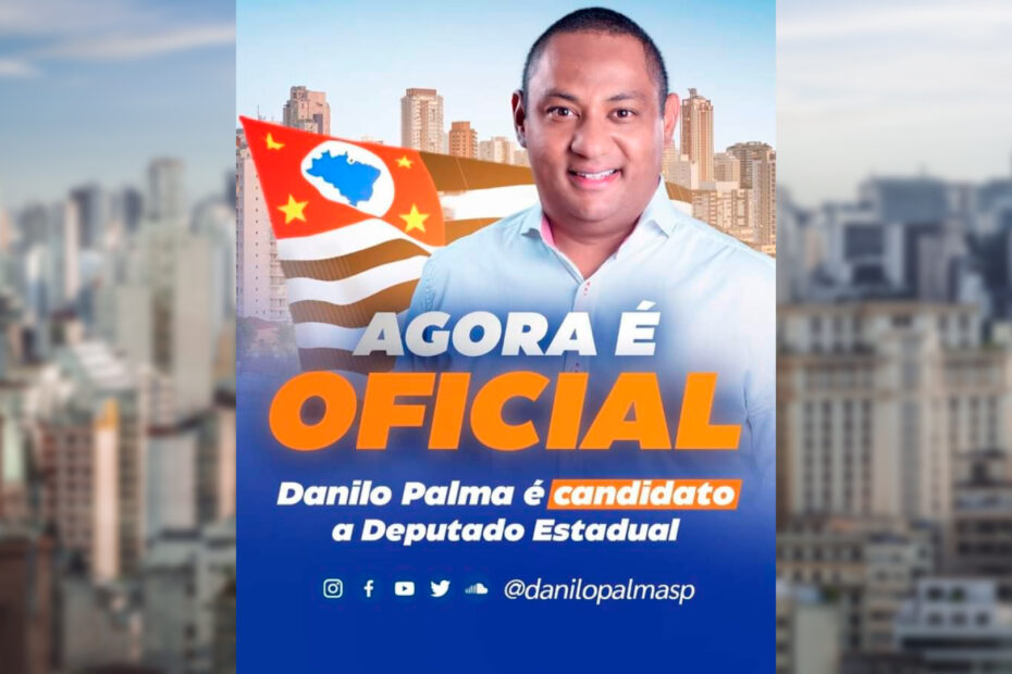 Danilo Palma é confirmado como candidato a deputado estadual